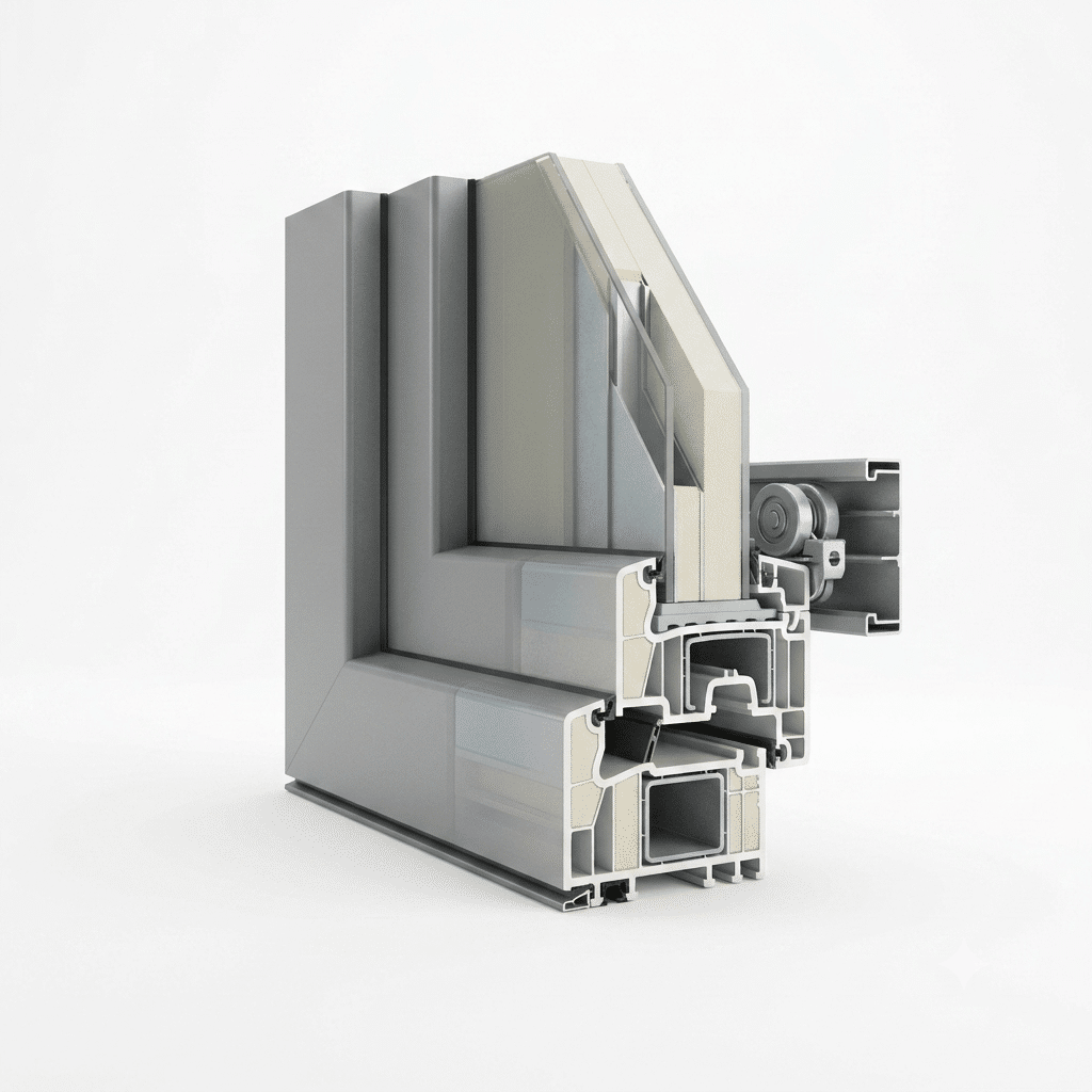 Technische 3D-weergave van een poort