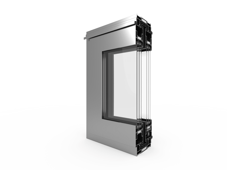 Aluprof MB-59 HS, coupe du profilé aluminium levant-coulissant
